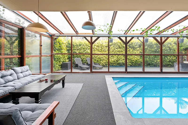 Indoor pool design - Interior design with pool integration