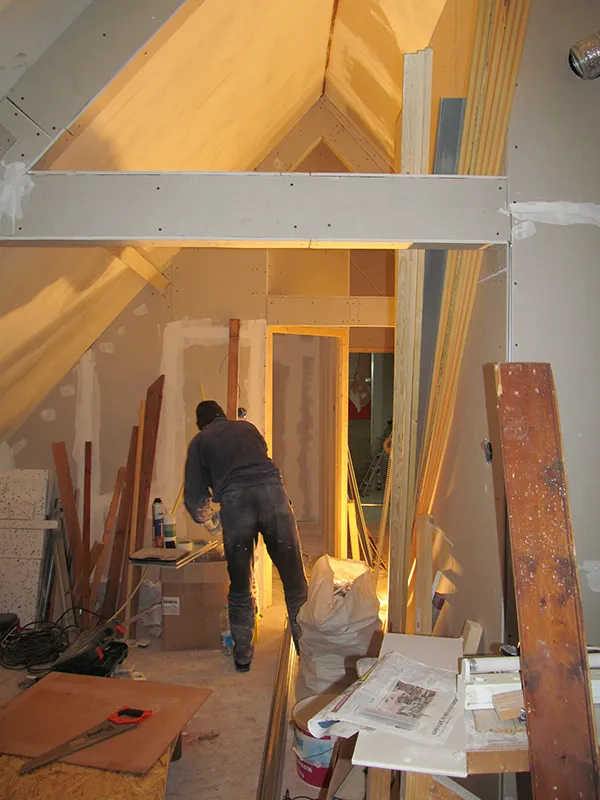 Start of works - Beginning house layout changes