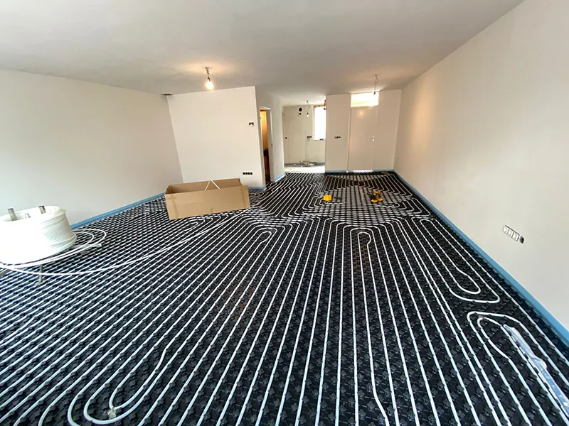 Underfloor heating - Installation of heated flooring
